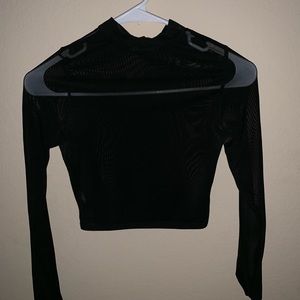 FASHION NOVA Mesh Crop Top
